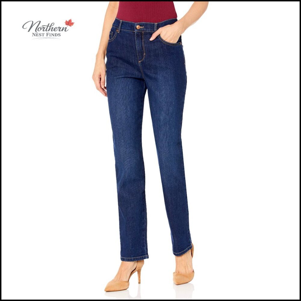 High Rise Tapered Jeans Classic Fit Natural Waist